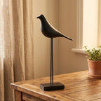 Black (Tall) Corvina Resin Bird Sculptures lifestyle photo