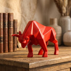 Head Down Valdez Resin Bull Sculpture lifestyle photo