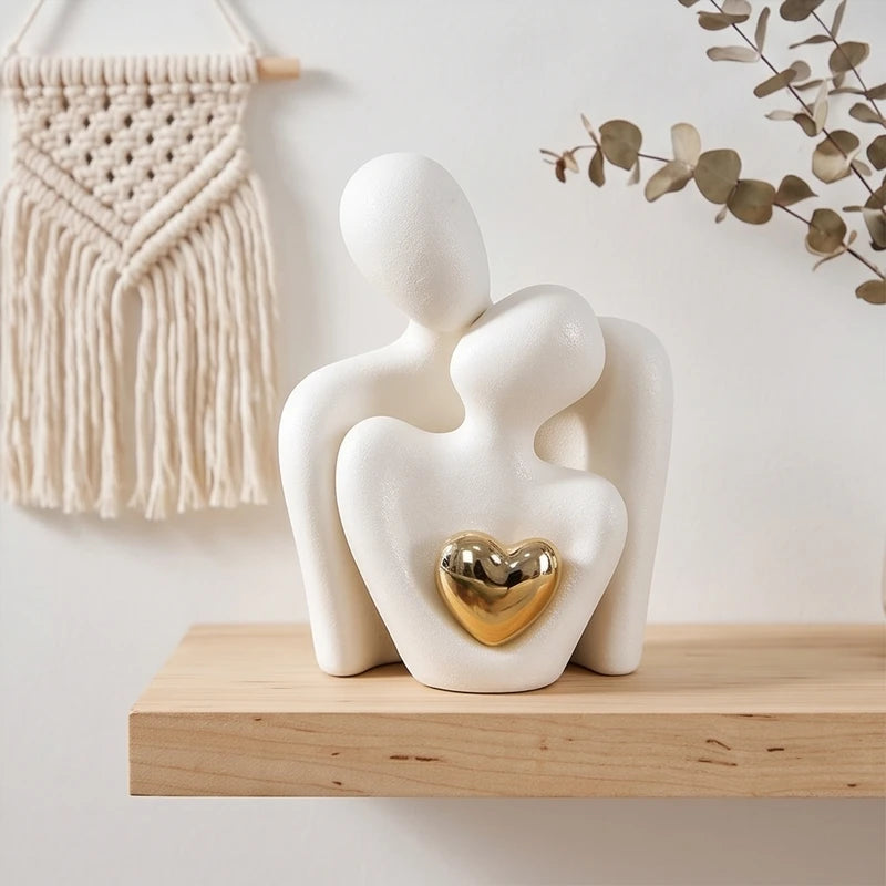 White Ceramic Couple Figurines lifestyle photo - 4