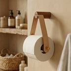 Coastal Leather Toilet Paper Holder Coastal Leather Toilet Paper Holder lifestyle photo - 2