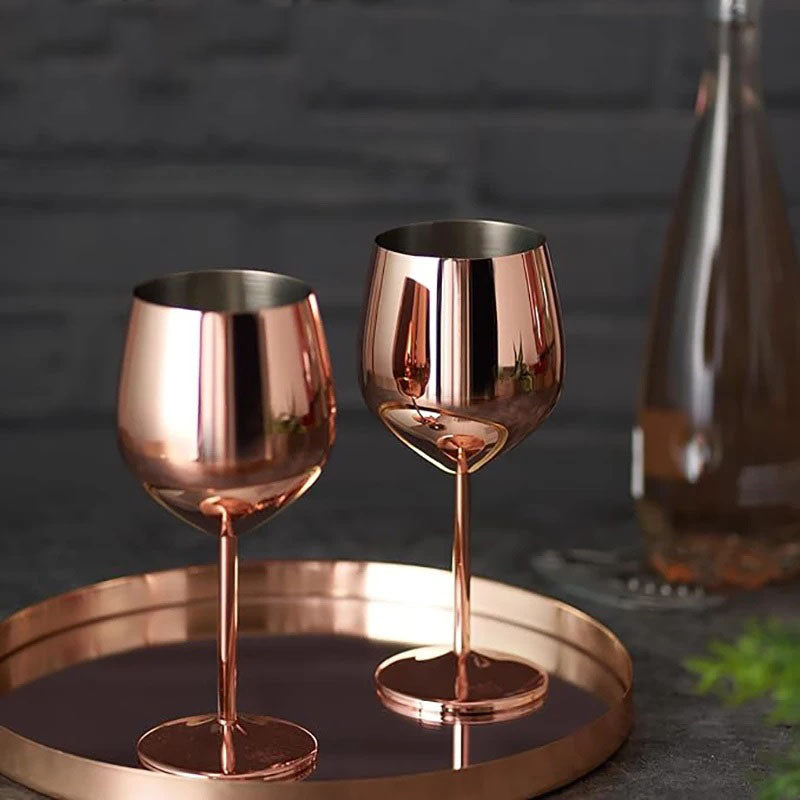 Cassara Stainless Steel 6-Piece Glassware Set