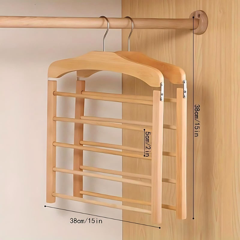 Ashbury Wooden 5-Bar Pants Hanger