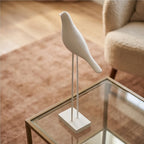 White (Tall) Corvina Resin Bird Sculptures lifestyle photo - 4