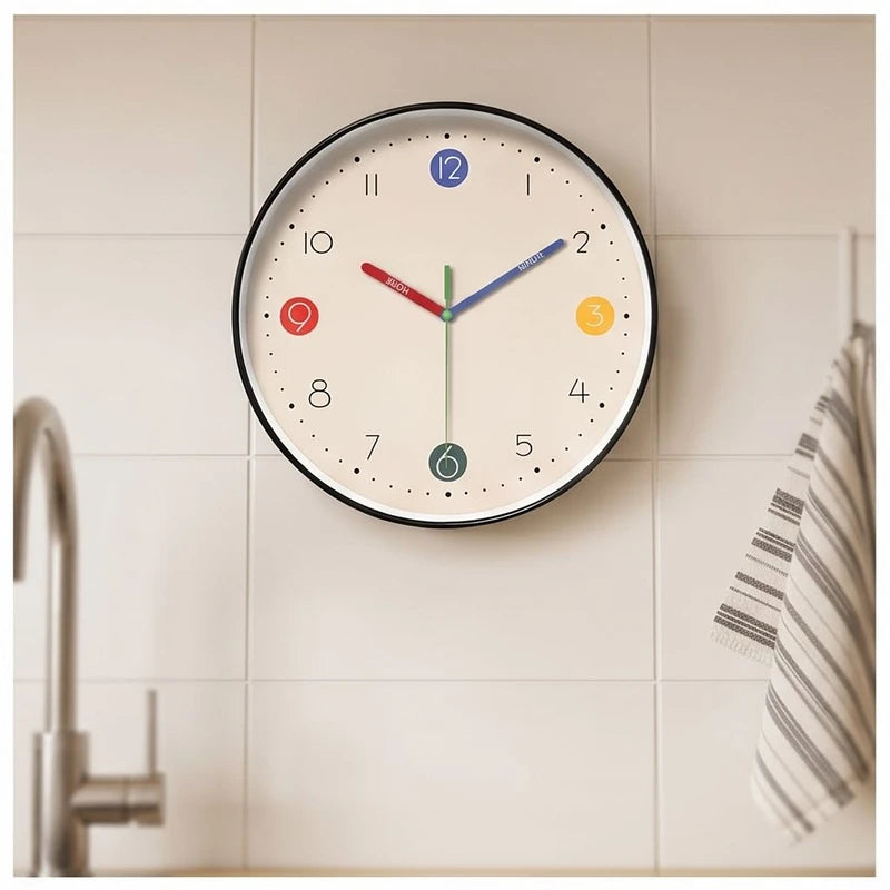 a clock styled in a warm home setting - 3