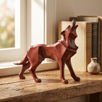 Red Fenrir Resin Wolf Figurines lifestyle photo