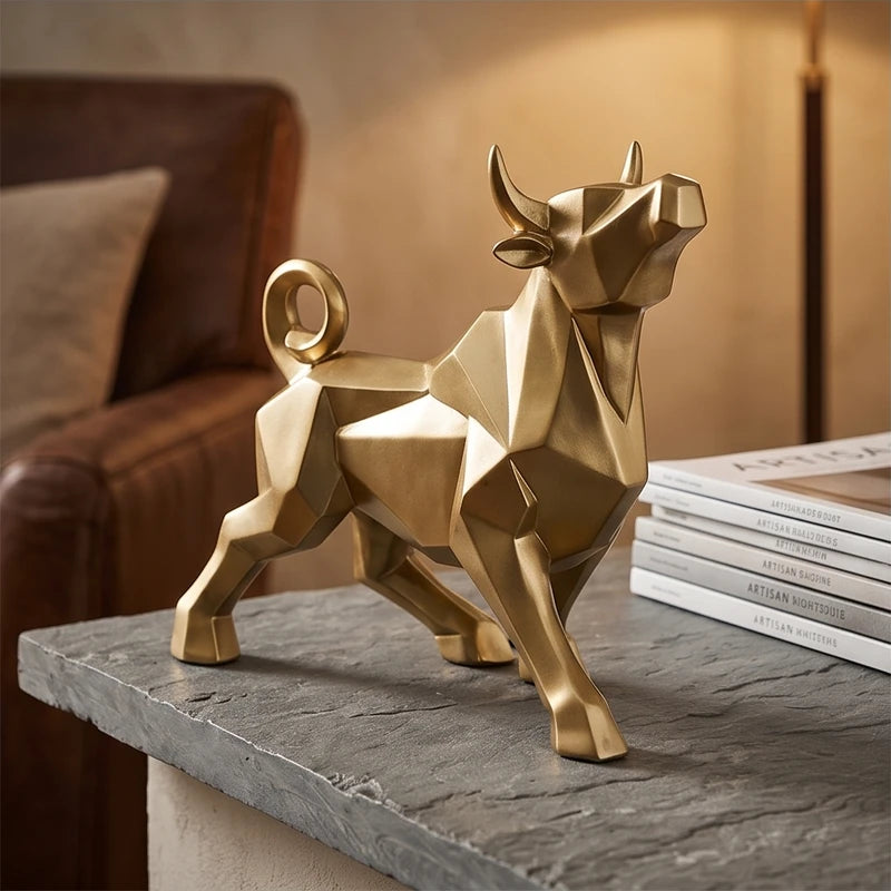 Head Up Valdez Resin Bull Sculpture lifestyle photo - 3