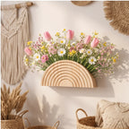 2pcs MS11947 wooden planter styled in a warm home setting - 3