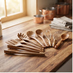 10 Pcs wooden home accent styled in a warm home setting