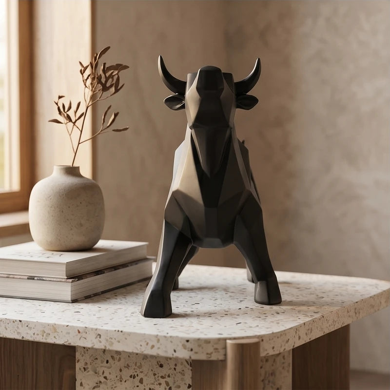 Head Up Valdez Resin Bull Sculpture lifestyle photo - 3