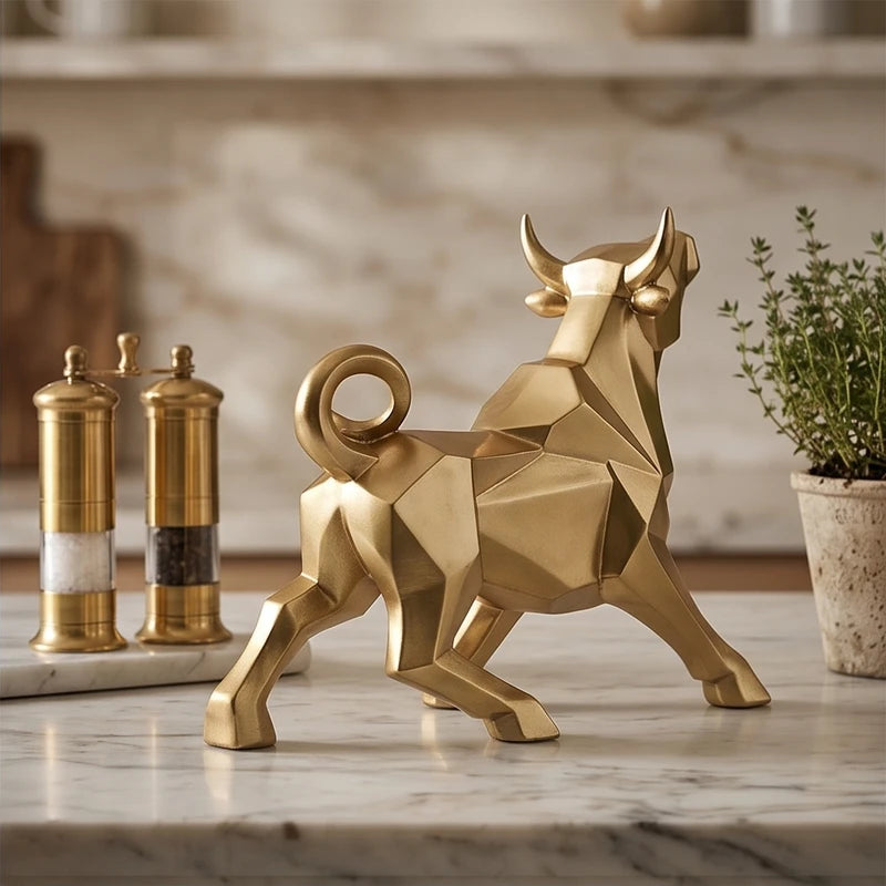 Head Up Valdez Resin Bull Sculpture lifestyle photo - 2