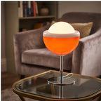 Orange lamp styled in a warm home setting - 4