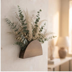 MS12406 -2pcs wooden planter styled in a warm home setting - 2