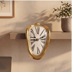Gold1 clock styled in a warm home setting - 2