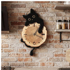 Black clock styled in a warm home setting - 3