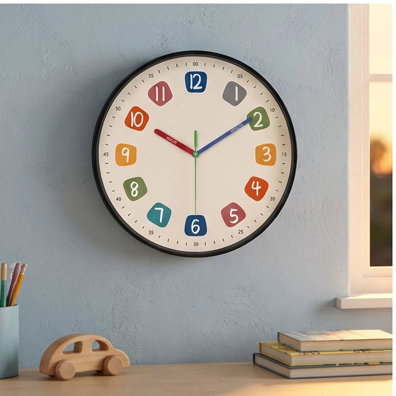 a clock styled in a warm home setting - 3