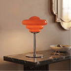 Orange lamp styled in a warm home setting - 3