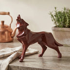 Red Fenrir Resin Wolf Figurines lifestyle photo - 2
