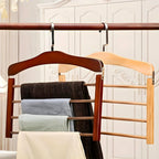 Ashbury Wooden 5-Bar Pants Hanger