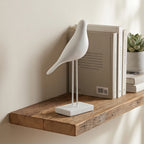 White (Short) Corvina Resin Bird Sculptures lifestyle photo - 3