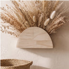 MS12405-2pcs wooden planter styled in a warm home setting - 4