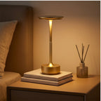 Gold Rechargeable Wireless Table Lamp LED Touch Sensor Desktop Night Light Reading Lamp for Restaurant Hotel Bar Bedroom Decor Light (Copy) lifestyle photo - 3