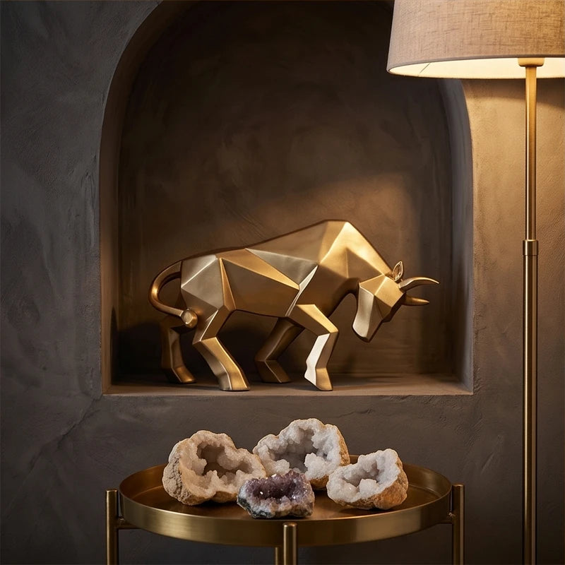 Head Down Valdez Resin Bull Sculpture lifestyle photo - 3