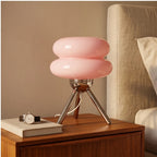 Pink lamp styled in a warm home setting - 2