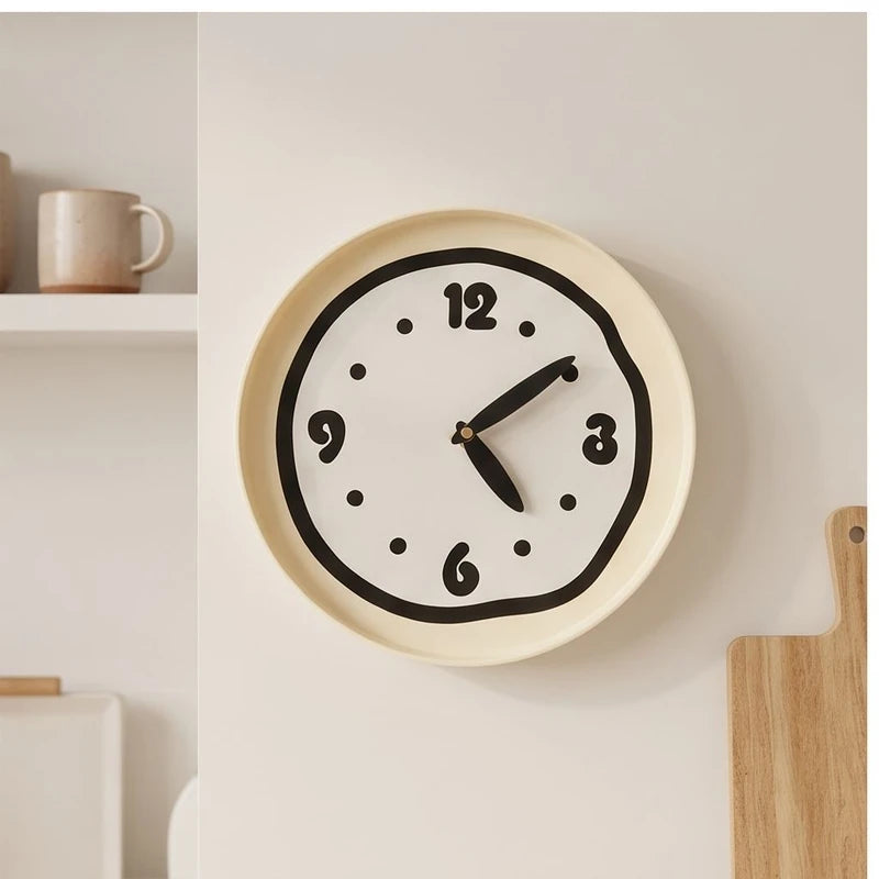 Black clock styled in a warm home setting - 3