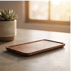 25x12cm wooden trays styled in a warm home setting - 3