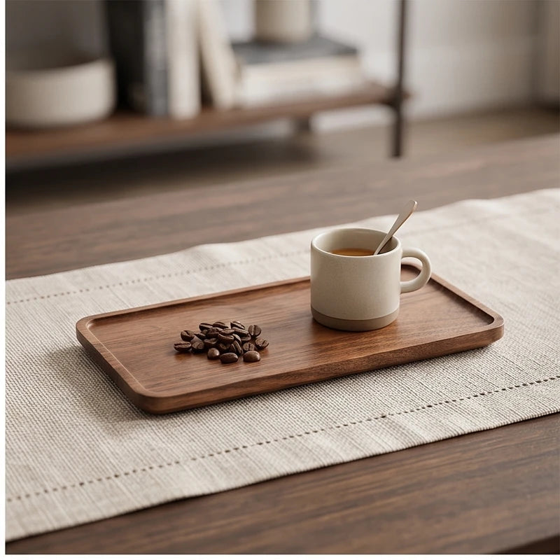 25x12cm wooden trays styled in a warm home setting - 2