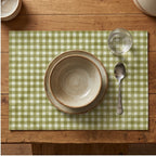 6 4/6/8pcs Checkered Pattern Placemats Dining Table Mats Modern Plaid Printed Design for Party Multi Color Table Mat Kitchen Decor lifestyle photo - 2