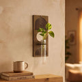 TK-MS8058 wood vase styled in a warm home setting