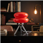 Red lamp styled in a warm home setting - 3