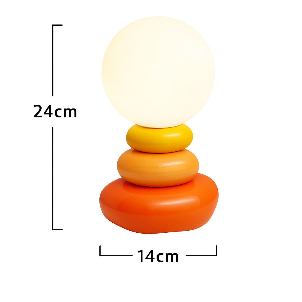 Calyx Stacked Stone Bedside Lamp