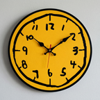 Doodle Time Wall Clock