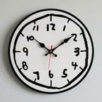 Doodle Time Wall Clock
