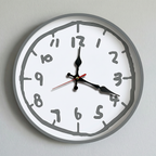 Doodle Time Wall Clock