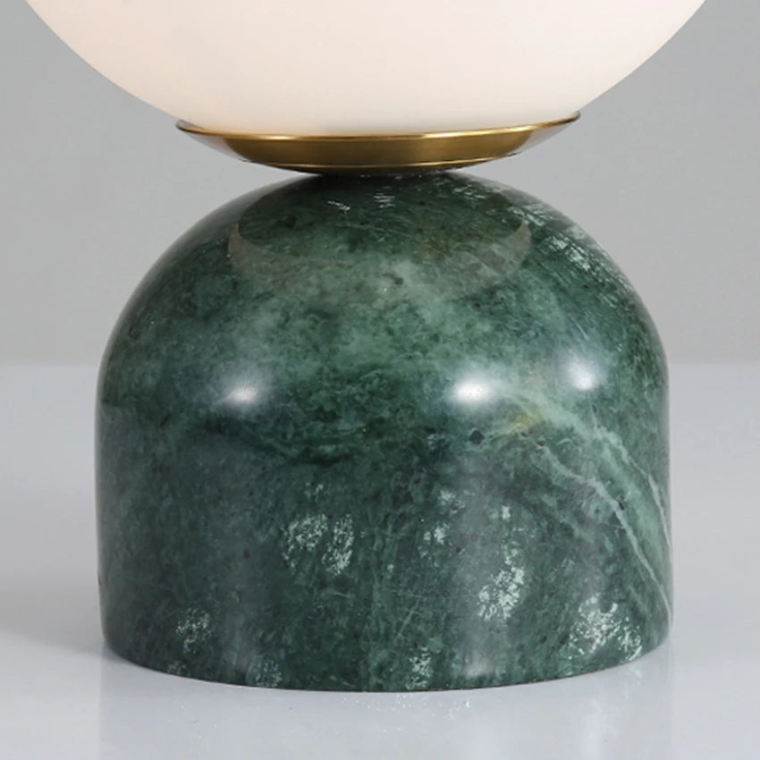 Caspian Marble Globe Table Lamp