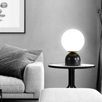 Caspian Marble Globe Table Lamp