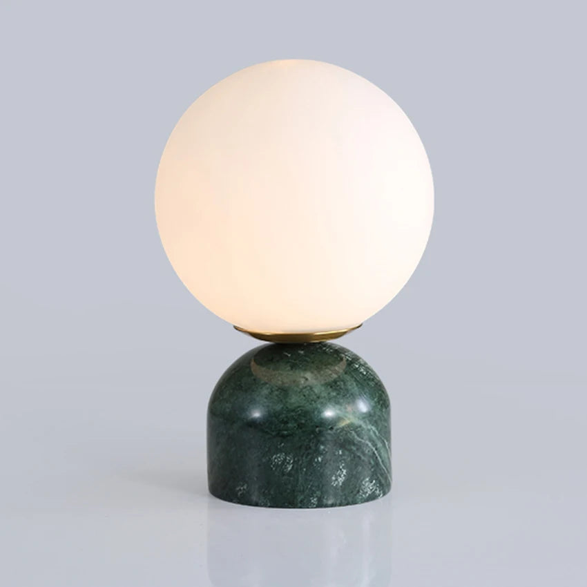 Caspian Marble Globe Table Lamp
