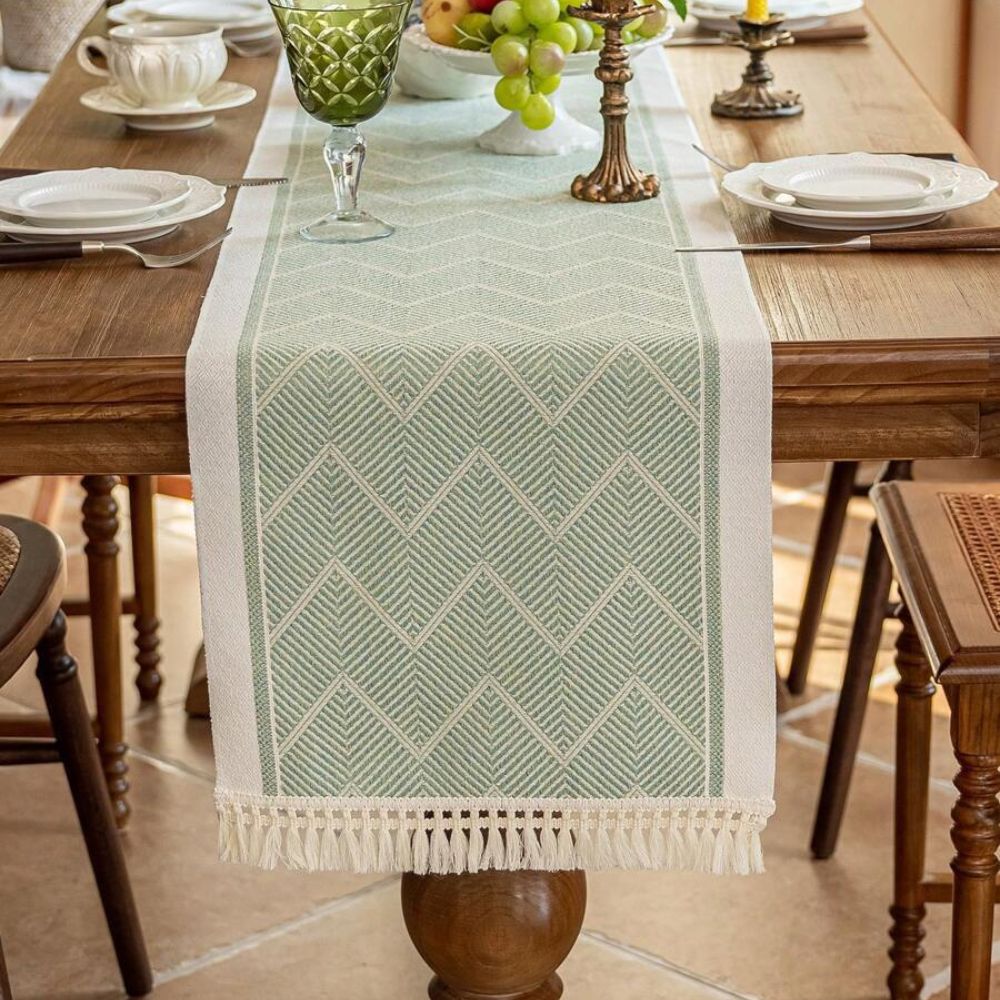 Meadow Cotton Woven Table Runner