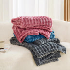 Marina Textured Plush Throw Blanket