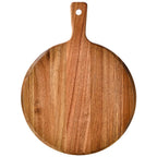 Round Wooden Pizza Serving Board