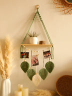 Thistle Boho Macrame Hanging Wall Shelf