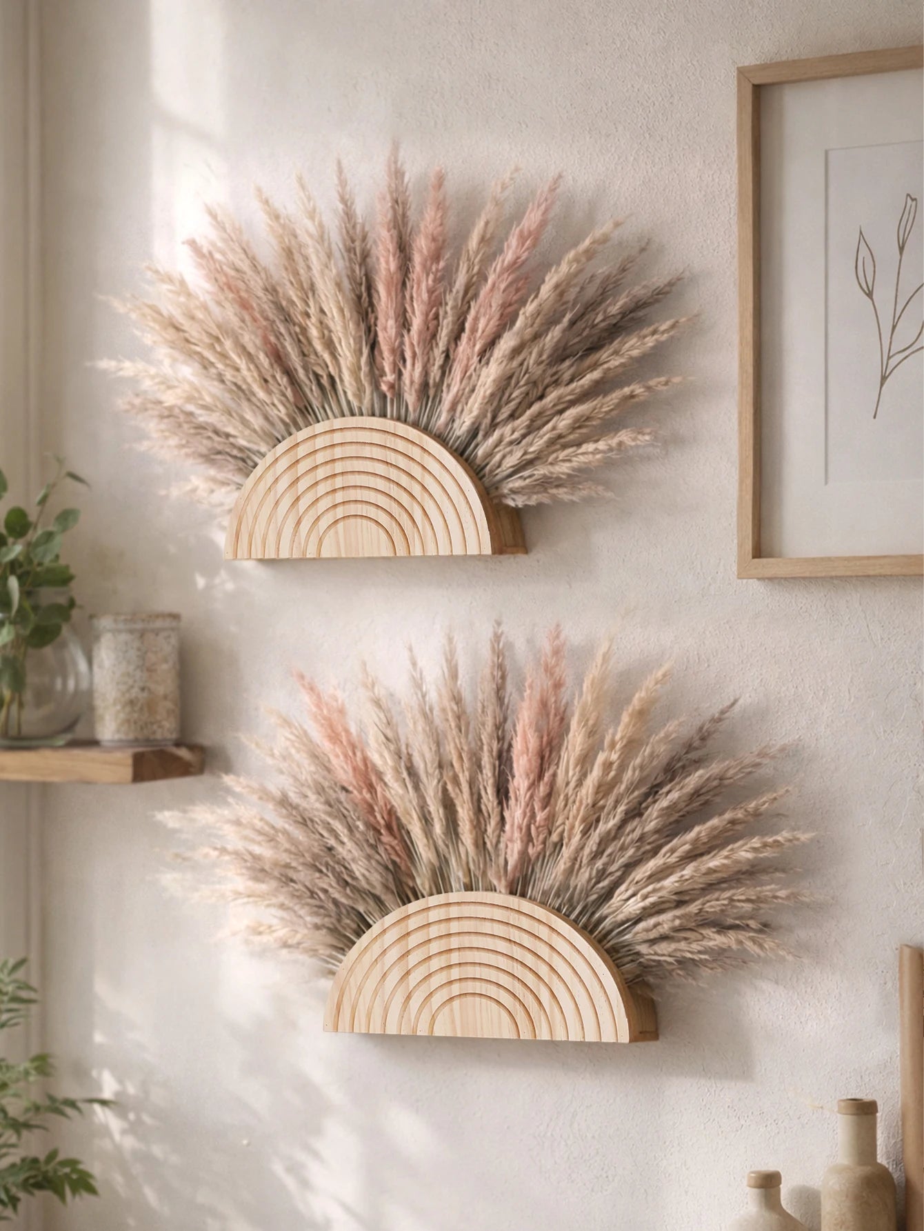 Trellis Wooden Rainbow Wall Planter Vase