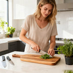Wooden Serving & Cutting Board with Handle