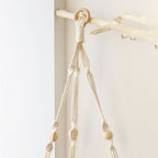 Briar Boho Macrame Triangle Floating Wall Shelf