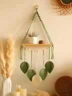 Thistle Boho Macrame Hanging Wall Shelf