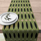 Caspian Geometric Linen Table Runner