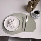 Larkspur Cashew Shaped Leather Placemats